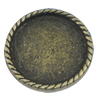 Zinc Alloy Brooch Settings, inner dia:19.2mm, Sold by PC