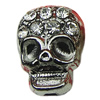 Crystal Zinc alloy Beads, Fashion jewelry findings, Many colors for choice, Skeleton 10x14mm, Sold By PC
