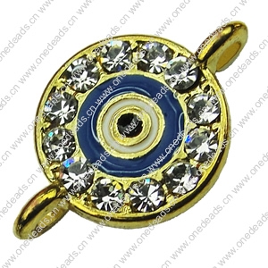 Crystal Zinc alloy Connector, Fashion jewelry findings, Many colors for choice, 13x18mm, Sold By PC