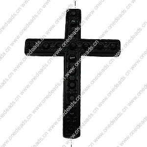 Crystal Zinc alloy Beads, Fashion jewelry findings, Many colors for choice, Cross 26x35mm, Sold By PC