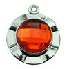 Crystal Zinc alloy Pendant, Fashion jewelry findings, Many colors for choice, 23x26mm, Sold By PC
