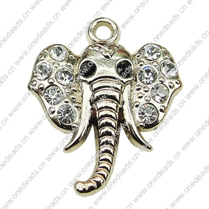 Crystal Zinc alloy Pendant, Fashion jewelry findings, Many colors for choice,admin 20x25mm, Sold By PC