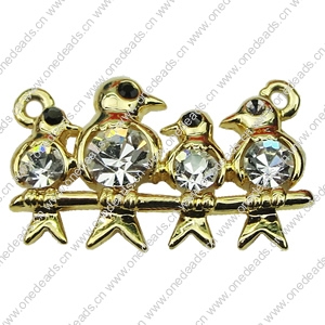 Crystal Zinc alloy Connector, Fashion jewelry findings, Many colors for choice, 20x12mm, Sold By PC