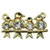 Crystal Zinc alloy Connector, Fashion jewelry findings, Many colors for choice, 20x12mm, Sold By PC
