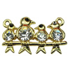 Crystal Zinc alloy Connector, Fashion jewelry findings, Many colors for choice, 20x12mm, Sold By PC