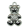 Crystal Zinc alloy Pendant, Fashion jewelry findings, Many colors for choice,admin 15x28mm, Sold By PC
