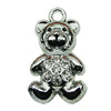 Crystal Zinc alloy Pendant, Fashion jewelry findings, Many colors for choice,admin 15x28mm, Sold By PC