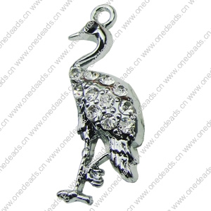 Crystal Zinc alloy Pendant, Fashion jewelry findings, Many colors for choice,admin 15x34mm, Sold By PC