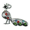 Crystal Zinc alloy Pendant, Fashion jewelry findings, Many colors for choice,admin 31x24mm, Sold By PC