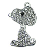 Crystal Zinc alloy Pendant, Fashion jewelry findings, Many colors for choice,admin 18x30mm, Sold By PC
