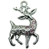 Crystal Zinc alloy Pendant, Fashion jewelry findings, Many colors for choice,admin 18x30mm, Sold By PC
