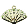 Crystal Zinc alloy Pendant, Fashion jewelry findings, Many colors for choice,shoes 13x29mm, Sold By PC
