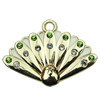 Crystal Zinc alloy Pendant, Fashion jewelry findings, Many colors for choice,shoes 13x29mm, Sold By PC
