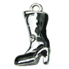 Crystal Zinc alloy Pendant, Fashion jewelry findings, Many colors for choice,shoes 12x23mm, Sold By PC
