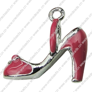 Crystal Zinc alloy Pendant, Fashion jewelry findings, Many colors for choice,shoes 18x19mm, Sold By PC