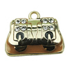 Crystal Zinc alloy Pendant, Fashion jewelry findings, Many colors for choice, Handbag 17x22mm, Sold By PC
