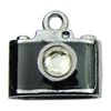 Crystal Zinc alloy Pendant, Fashion jewelry findings, Many colors for choice, Camera 14x16x14mm, Sold By PC
