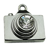 Crystal Zinc alloy Pendant, Fashion jewelry findings, Many colors for choice, Camera 20x20x17mm, Sold By PC

