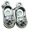 Crystal Zinc alloy Pendant, Fashion jewelry findings, Many colors for choice, shoes 23x9x8mm, Sold By PC
