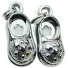 Crystal Zinc alloy Pendant, Fashion jewelry findings, Many colors for choice, shoes 23x9x8mm, Sold By PC