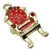 Crystal Zinc alloy Pendant, Fashion jewelry findings, Many colors for choice, Chair 17x32mm, Sold By PC
