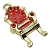 Crystal Zinc alloy Pendant, Fashion jewelry findings, Many colors for choice, Chair 17x32mm, Sold By PC