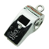 Crystal Zinc alloy Pendant, Fashion jewelry findings, Many colors for choice, whistle 29x12x16mm, Sold By PC
