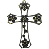 Pendant settings. Fashion Zinc Alloy Jewelry Findings. Cross 72x51mm, Sold By PC
