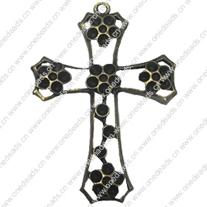 Pendant settings. Fashion Zinc Alloy Jewelry Findings. Cross 72x51mm, Sold By PC