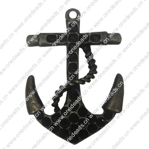 Pendant settings. Fashion Zinc Alloy Jewelry Findings. Anchor  61x43mm, Sold By PC
