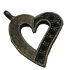 Pendant settings. Fashion Zinc Alloy Jewelry Findings. Heart 37x22mm, Sold by Bag   
   
