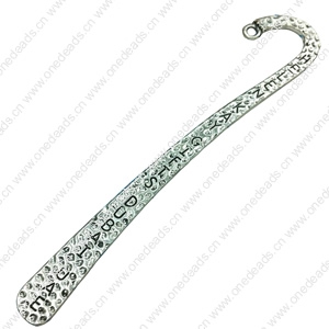 Bookmark, Fashion Zinc Alloy Jewelry Findings,many colors for choice, 120x25mm, Sold by PC