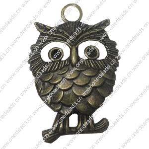 Zinc alloy Pendant, Fashion jewelry findings, Many colors for choice, Animal 35x23mm, Sold By Bag      