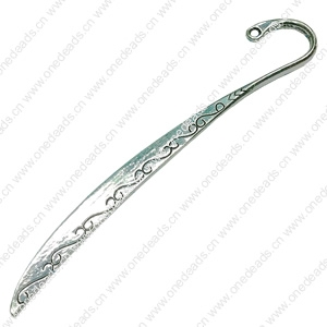 Bookmark, Fashion Zinc Alloy Jewelry Findings,many colors for choice, 120x20mm, Sold by PC