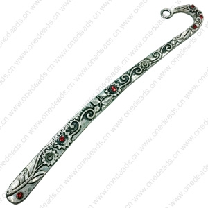 Bookmark, Fashion Zinc Alloy Jewelry Findings,many colors for choice, 125x20mm, Sold by PC