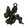Zinc alloy Pendant, Fashion jewelry findings, Many colors for choice, Angel  23x20mm, Sold By Bag
