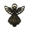Zinc alloy Pendant, Fashion jewelry findings, Many colors for choice, Angel  26x23mm, Sold By Bag
