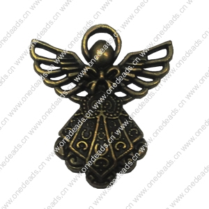 Zinc alloy Pendant, Fashion jewelry findings, Many colors for choice, Angel  26x23mm, Sold By Bag