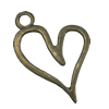 Zinc alloy Pendant, Fashion jewelry findings, Many colors for choice,Heart  61x47mm, Sold By Bag
 