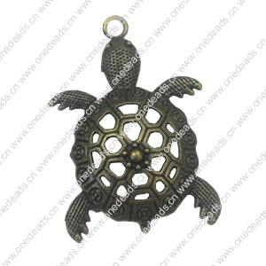 Zinc alloy Pendant, Fashion jewelry findings, Many colors for choice,Animal  57x37mm, Sold By Bag