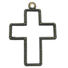 Zinc alloy Pendant, Fashion jewelry findings, Many colors for choice,Cross  59x42mm, Sold By Bag

