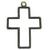 Zinc alloy Pendant, Fashion jewelry findings, Many colors for choice,Cross  59x42mm, Sold By Bag