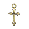 Zinc alloy Pendant, Fashion jewelry findings, Many colors for choice,  Cross 21x11mm, Sold By Bag
