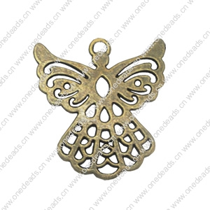 Zinc alloy Pendant, Fashion jewelry findings, Many colors for choice,  Angel 42x39.5mm, Sold By PC