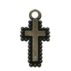 Zinc alloy Pendant, Fashion jewelry findings, Many colors for choice, Cross  20x9.5mm, Sold By Bag
