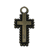 Zinc alloy Pendant, Fashion jewelry findings, Many colors for choice, Cross  20x9.5mm, Sold By Bag