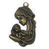 Zinc alloy Pendant, Fashion jewelry findings, Many colors for choice,People 37x20mm, Sold By Bag
