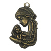 Zinc alloy Pendant, Fashion jewelry findings, Many colors for choice,People 37x20mm, Sold By Bag