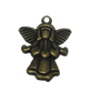 Zinc alloy Pendant, Fashion jewelry findings, Many colors for choice, Angel 22.5x16.5mm, Sold By Bag
