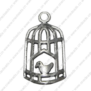 Zinc alloy Pendant, Fashion jewelry findings, Many colors for choice, Birdcage 26x14mm, Sold By Bag